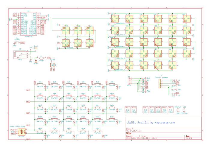 Lily58L schematic