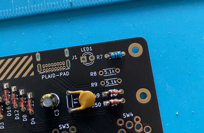 plaid pad resistors 1 5k 1