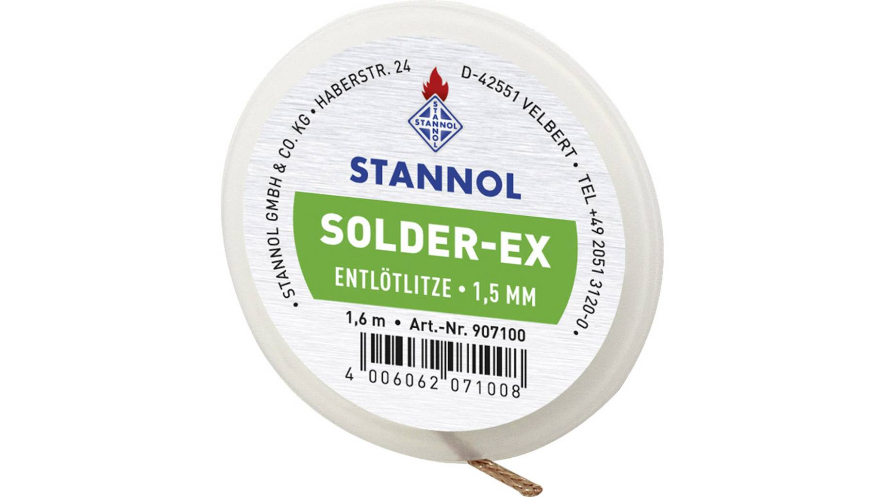 Stannol Solder-Ex - Desoldering Wick 1.5mm