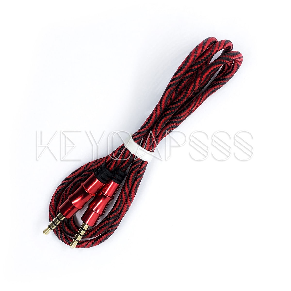 TRRS Cable 4-pole 3.5mm jack 100cm red