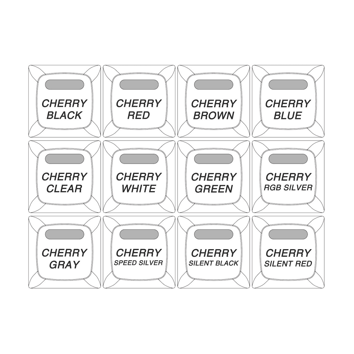 Cherry MX switch tester (12 switches)