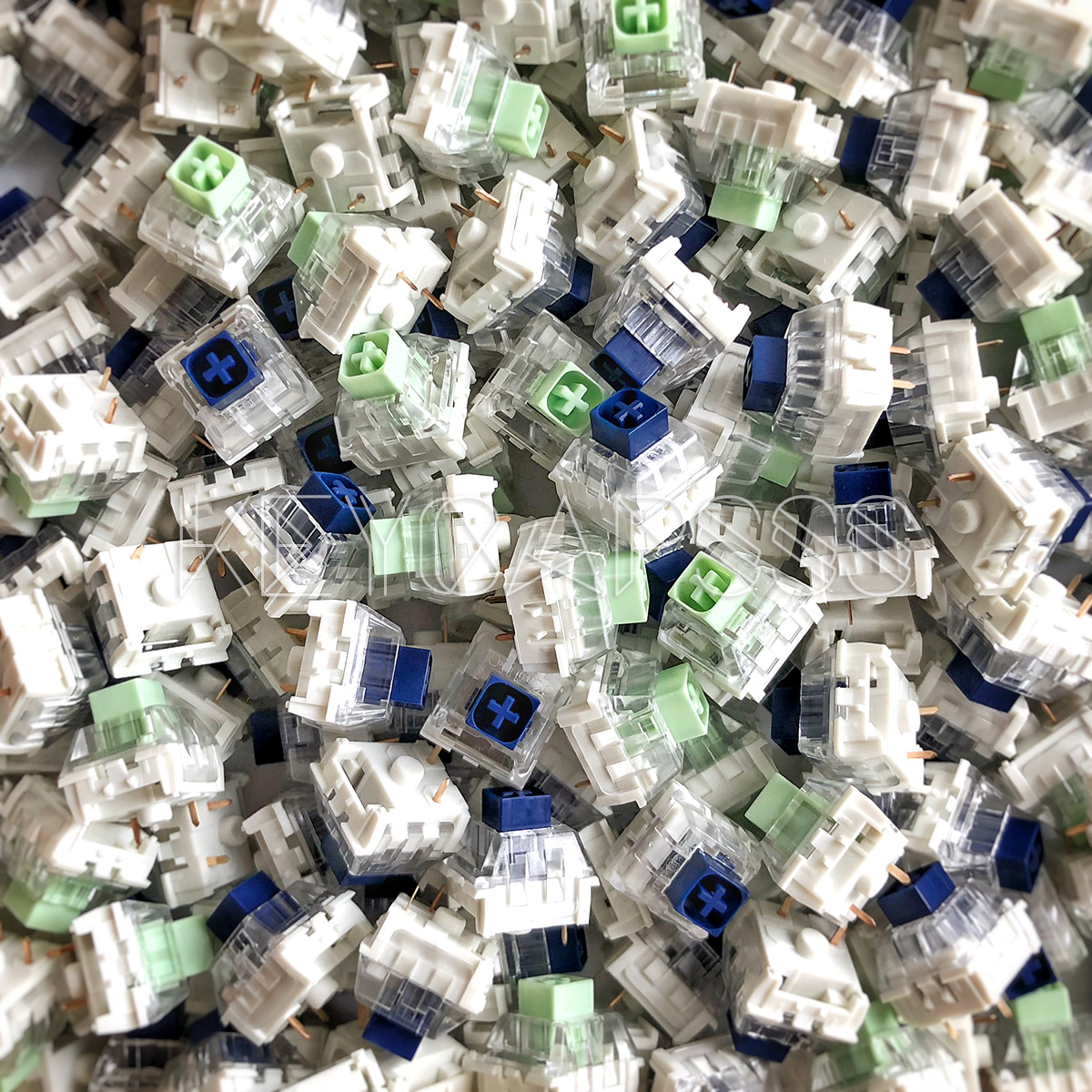 Kailh BOX Jade/Navy Thick Clicks (Retooled) - clicky tactile