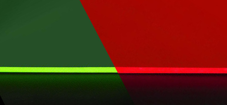 CRKBD / Corne / Helidox Acrylic Split Keyboard Case Neon orange red yellow green