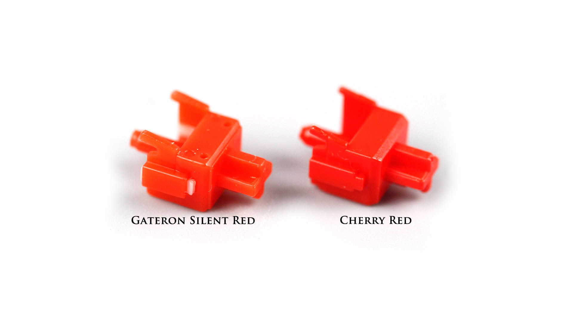 Gateron silent switch brown transparent keyboard red black