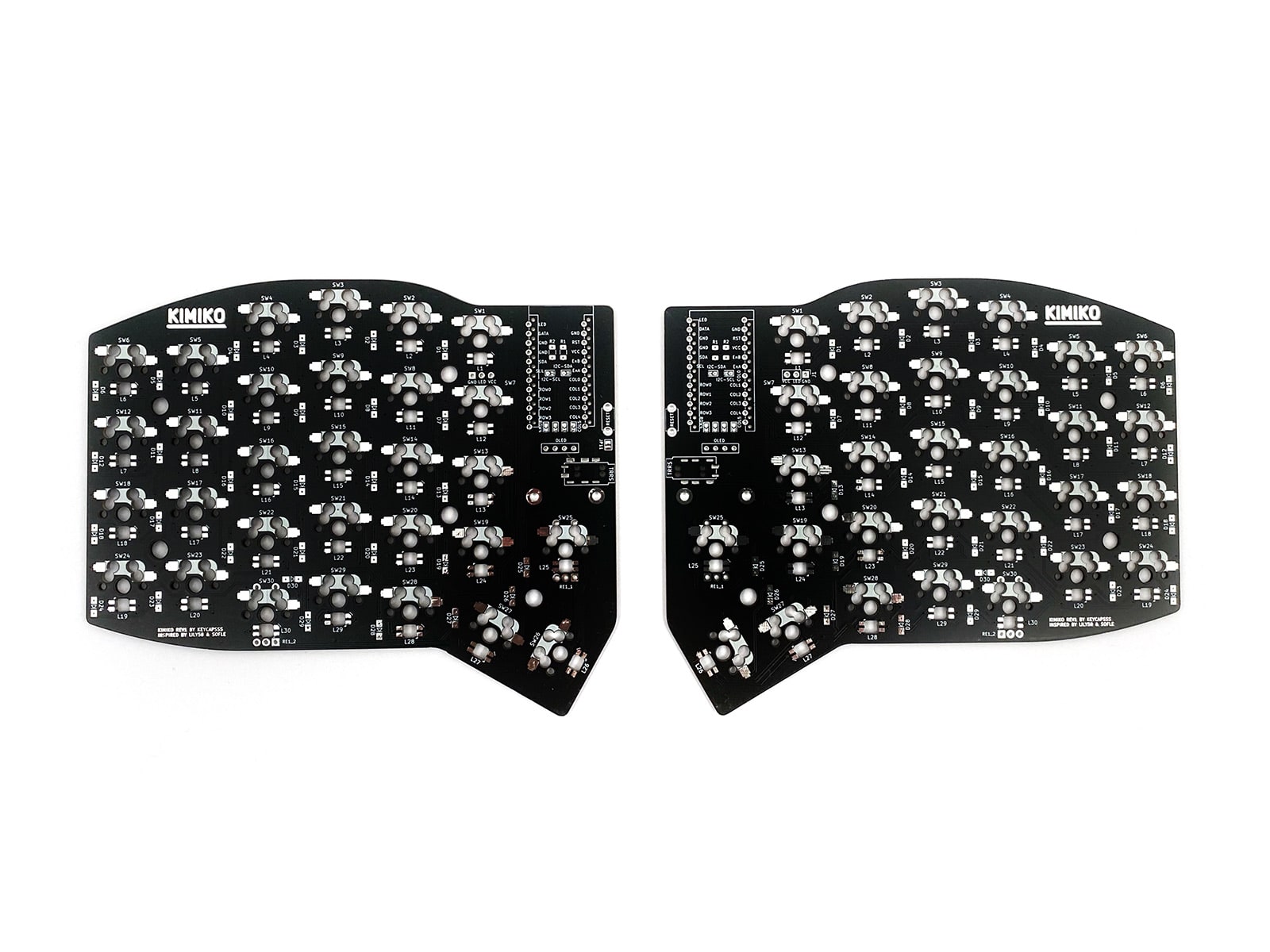 Kimiko Split Keyboard PCB Ergonomic