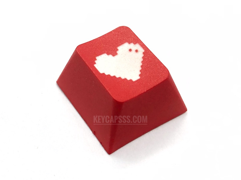 Pixel Heart - MX R4, Cherry, PBT Mechanical Keyboard Keycap