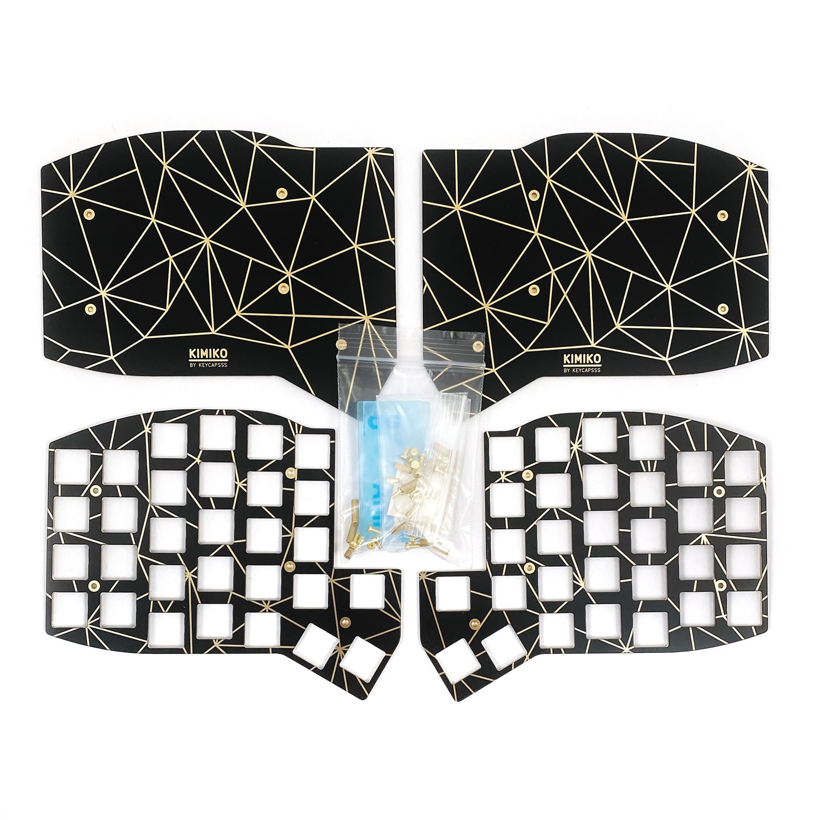 Kimiko Plate Case - Triangle Edition Gold/Black
