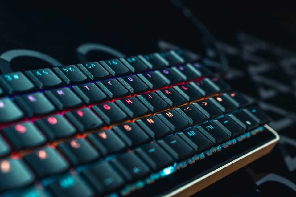 Tai-Hao THT Low Profile MX/Choc Keycap Set Black PBT