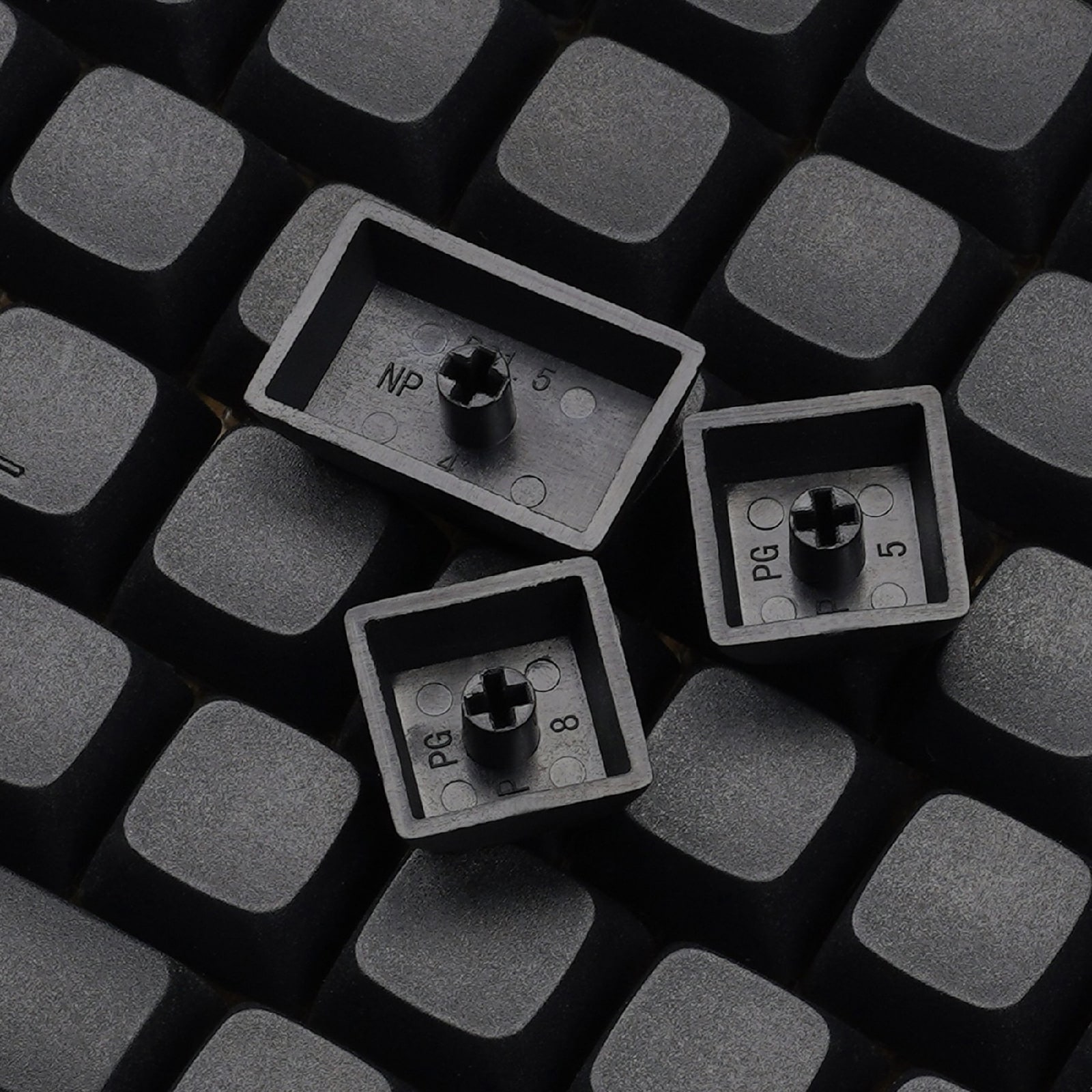 NP PBT Blank Black Keycap Set 124 KEYS