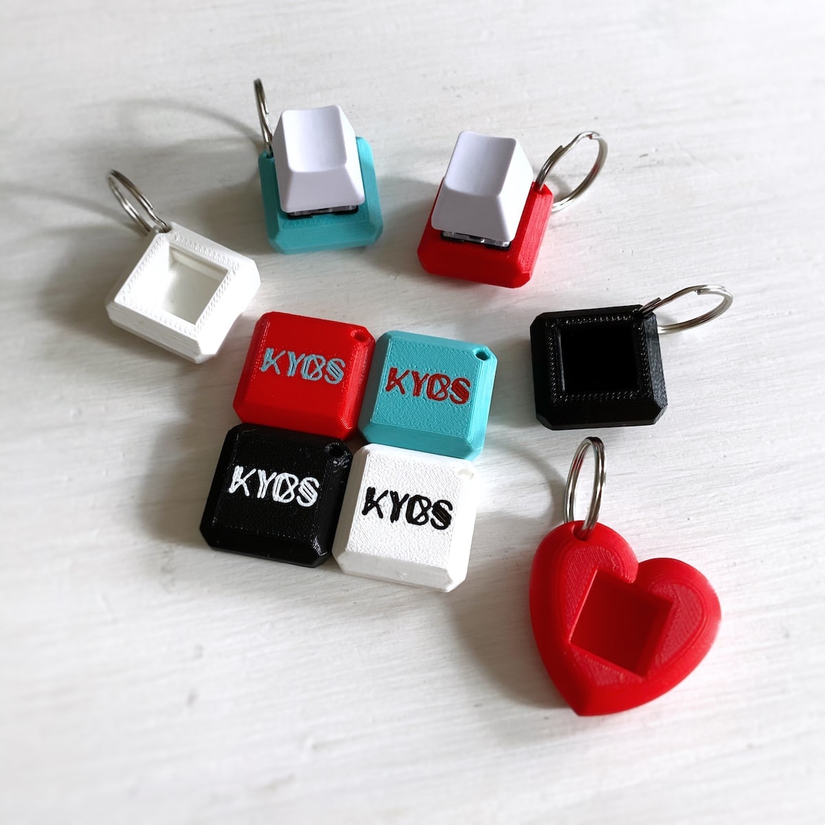 Mechanical Keyboard Switch Keychain Heart