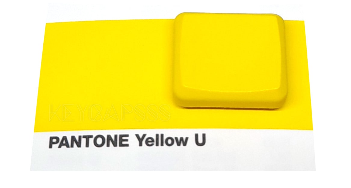 MBK Dye Color Choc Low Profile Keycap - Yellow (Pantone Yellow U)