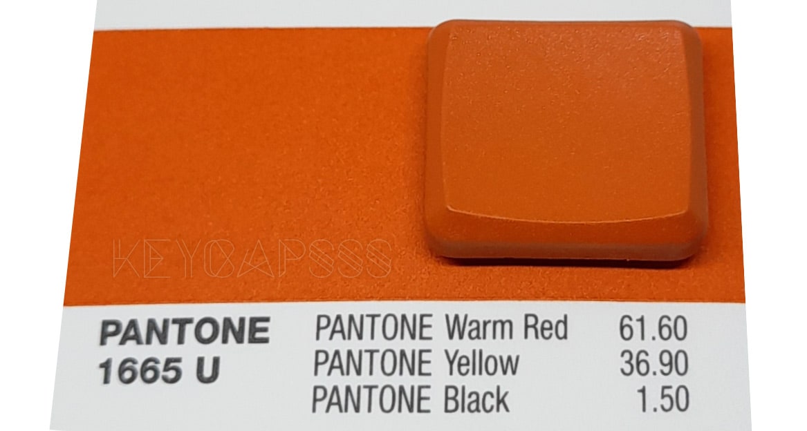 MBK Dye Color Choc Low Profile Keycap - Orange Red (Pantone 1665 U)