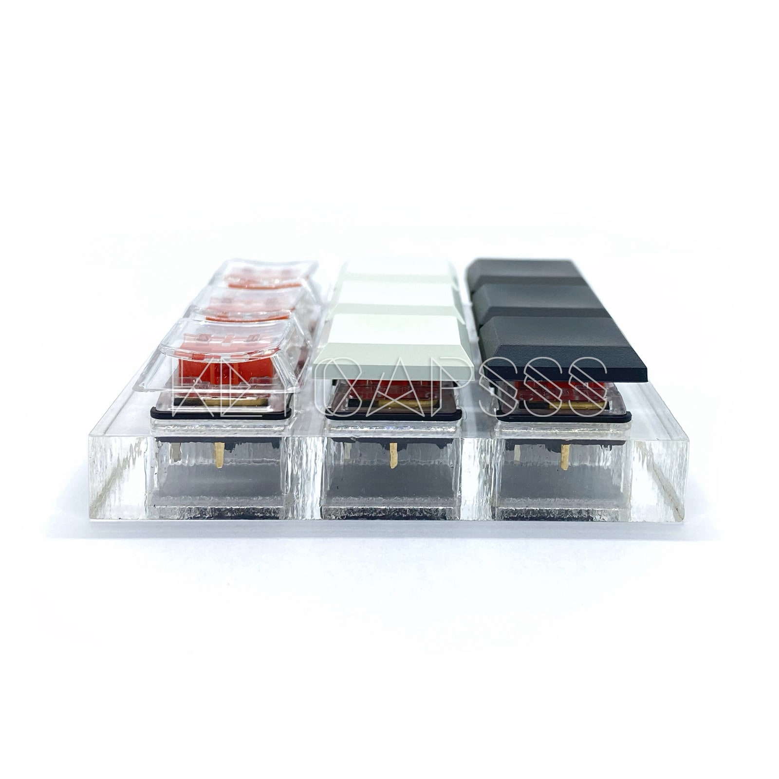 Kailh Low Profile Keycaps Blank White Clear 1U