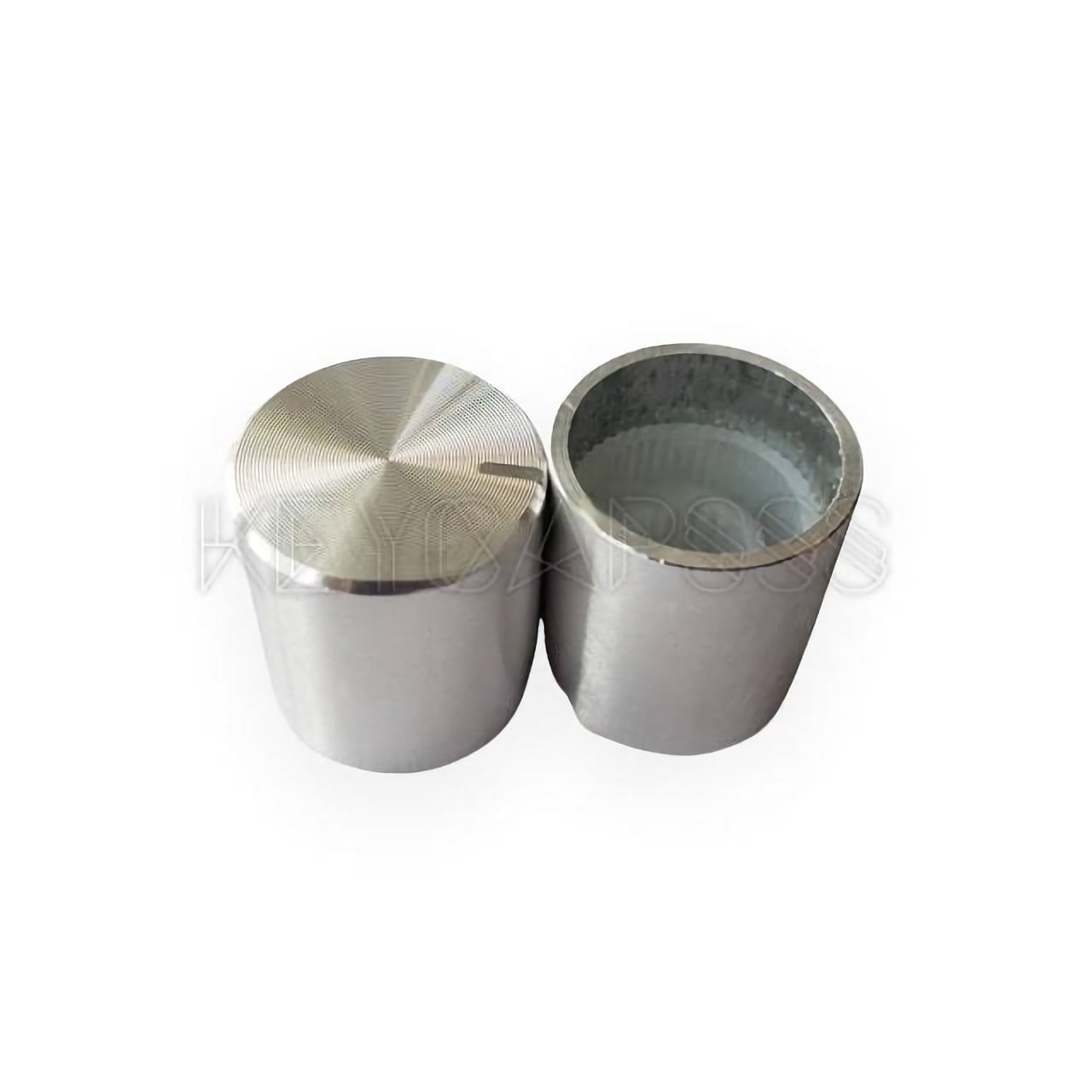 Aluminium Knob for Rotary Encoder with 6mm Knurled Shaft - Silver