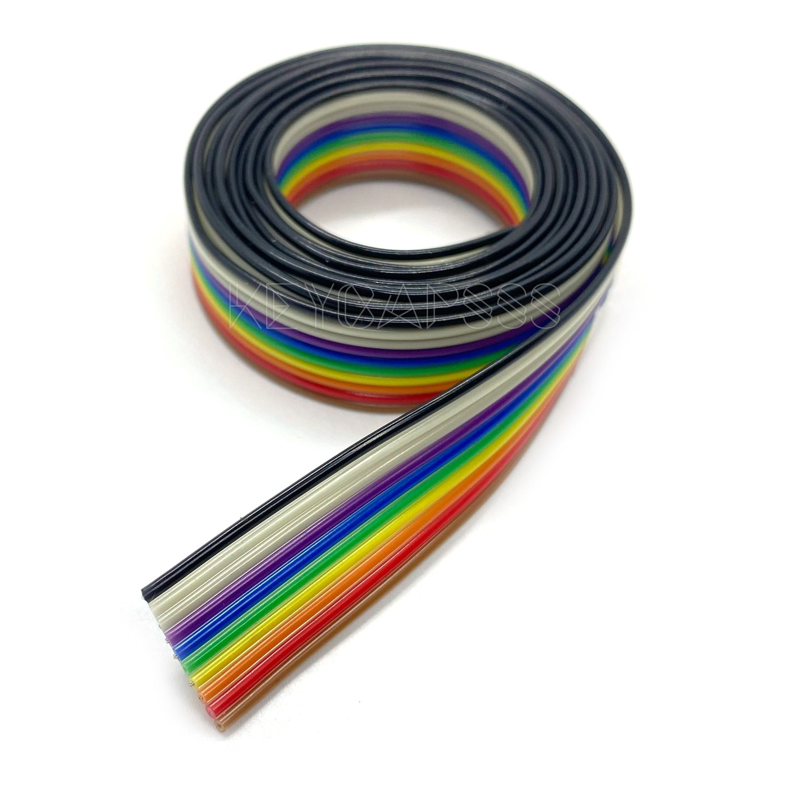 Flat Ribbon Cable Wire 1.27mm Pitch Rainbow Color