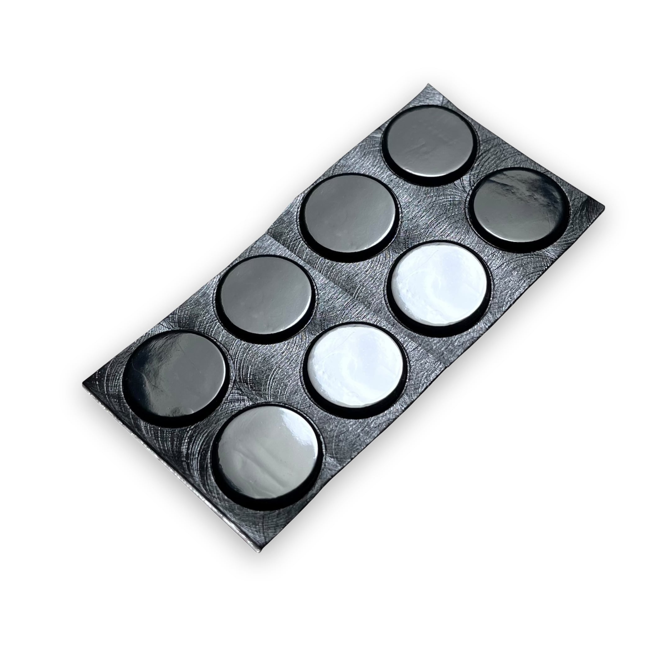 Rubber Feed Black - Diameter 15mm Height 2mm