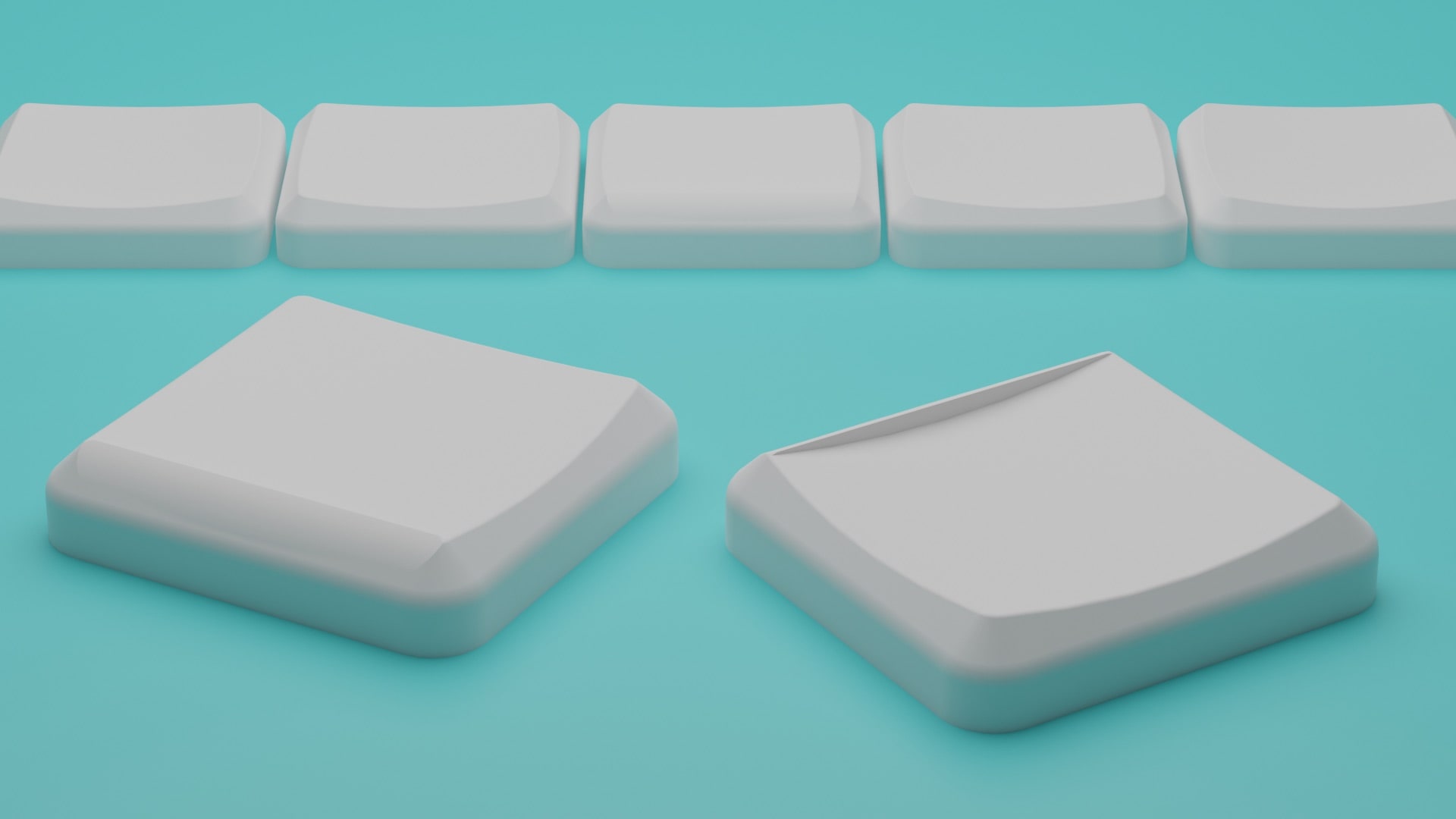 MBK Choc Low Profile Blank Keycaps with homing (right)