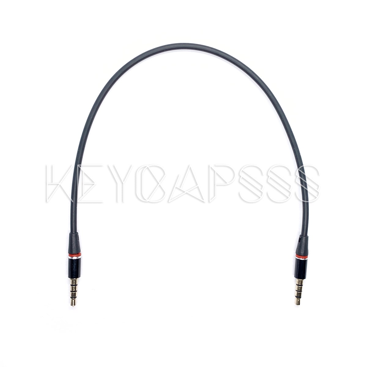 trrs-cable-4-pole-30cm-black-1 TRRS Cable 4-pole 3.5mm jack 30cm black