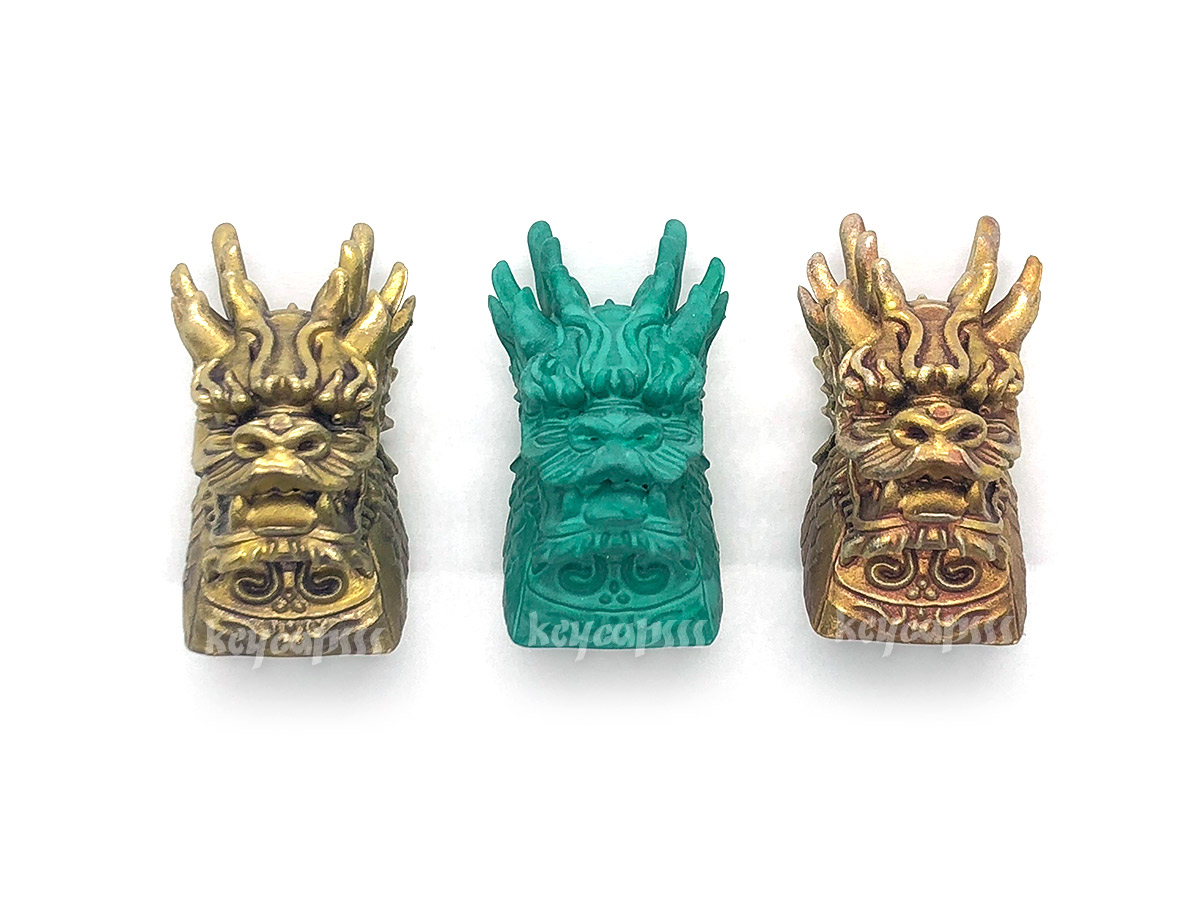 artisan chinese dragon keycap mechanical keyboard