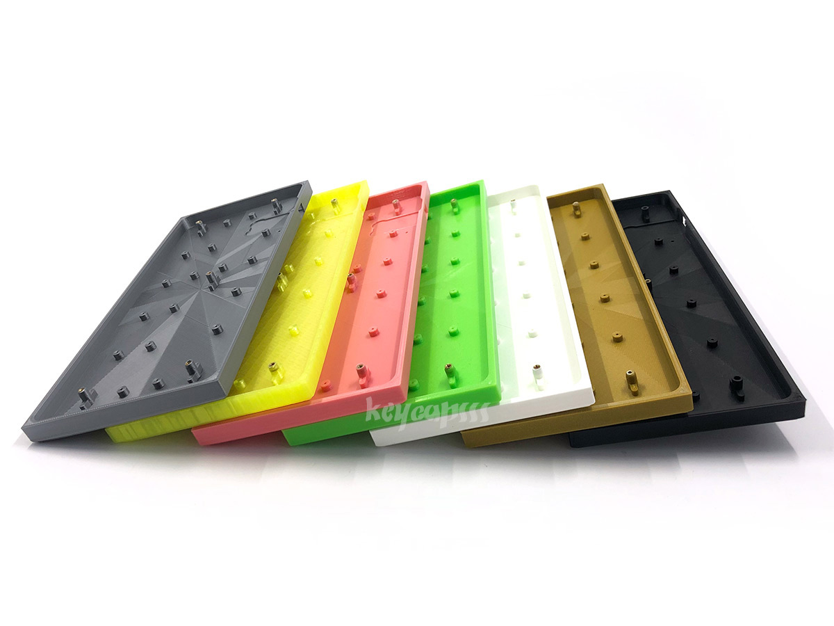 Ortholinear 12x5 Keyboard LO-PRO Case 3D printed (Preonic PCB compatible)