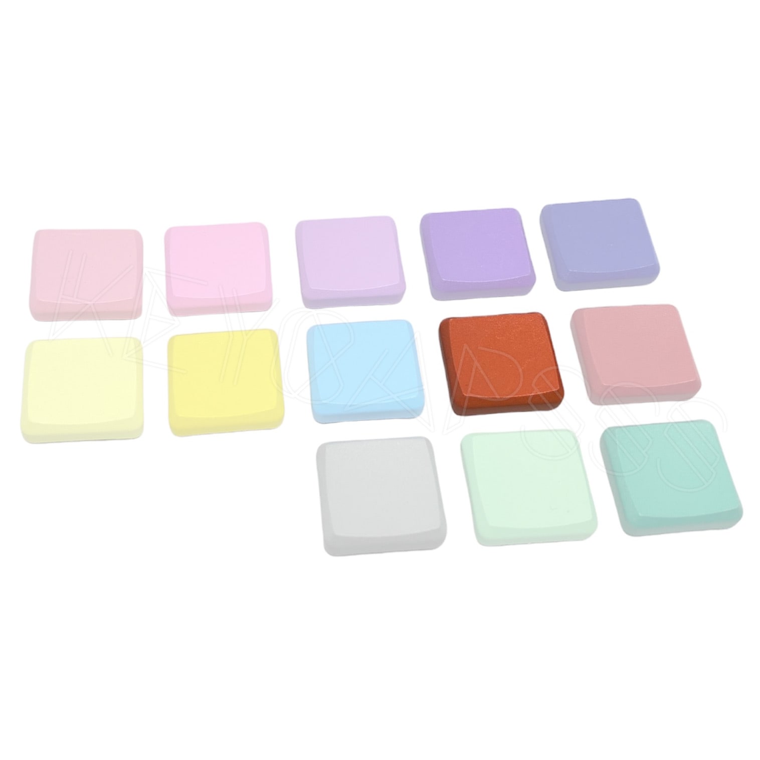MBK Dye Color Choc Low Profile Keycap - Orange Red