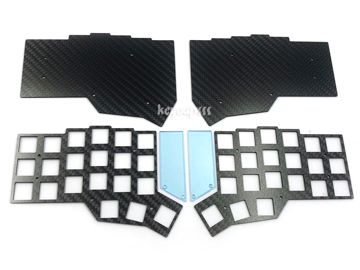 Corne Split Keyboard (crkbd) Carbon Plate Case