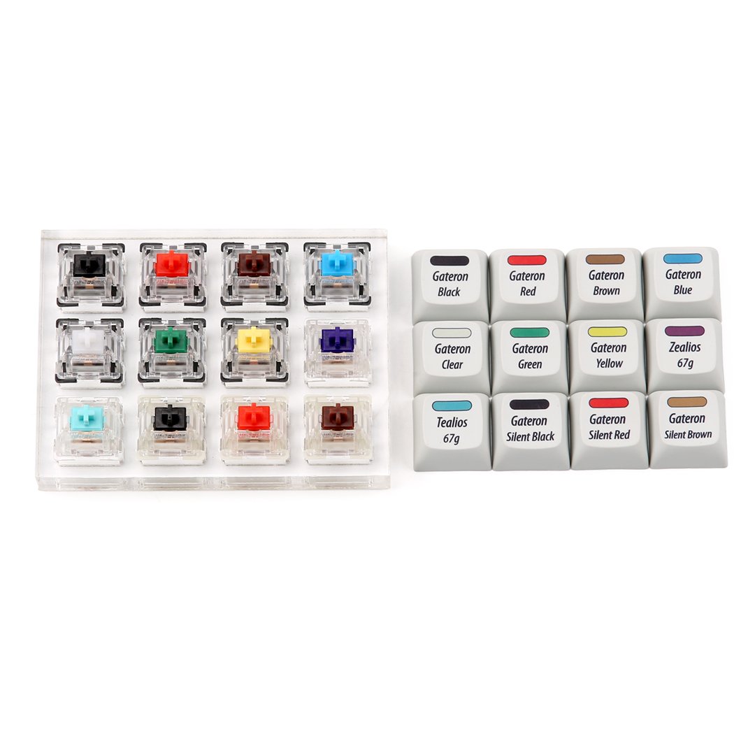 Gateron switch tester (12 switches) dye subbed