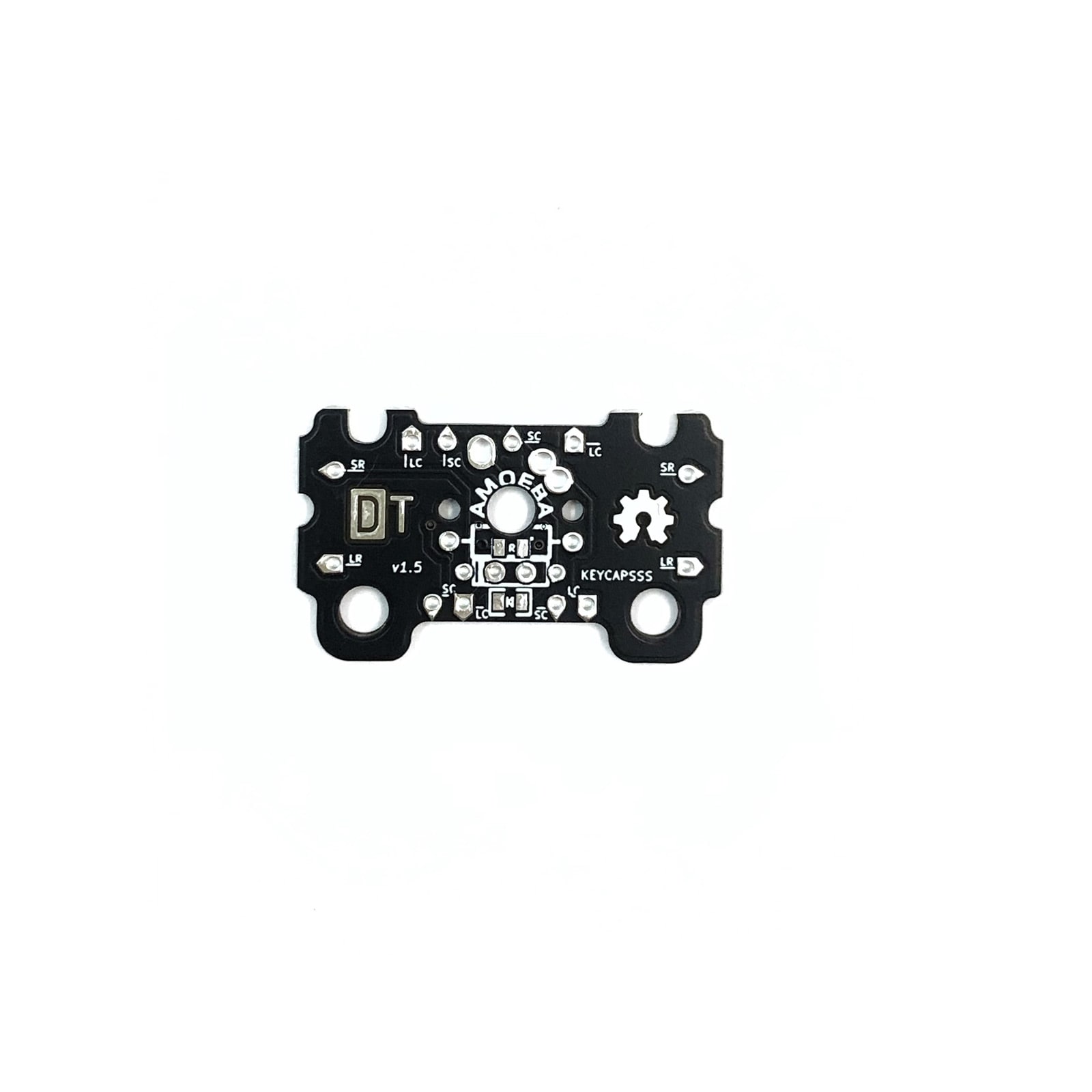 amoeba-single-switch-pcb-1u-2u-3 Amoeba Single-Switch PCB 2U with stabilizer support