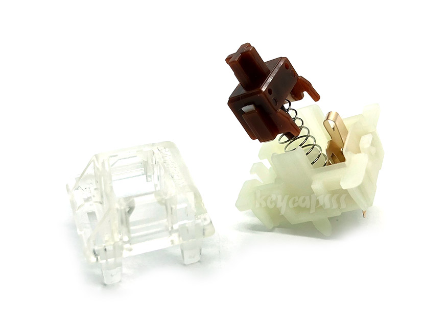 Gateron silent switch brown transparent keyboard red black