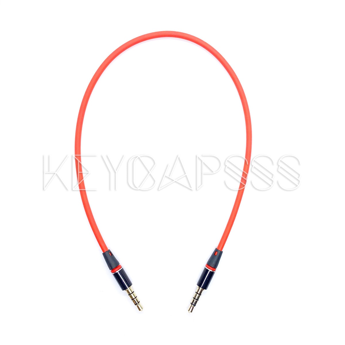 TRRS Cable 4-pole 3.5mm jack 30cm red