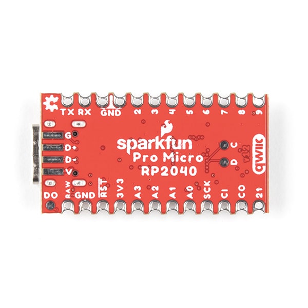 18288-SparkFun_Pro_Micro_-_RP2040-04 SparkFun Pro Micro - RP2040 Back View