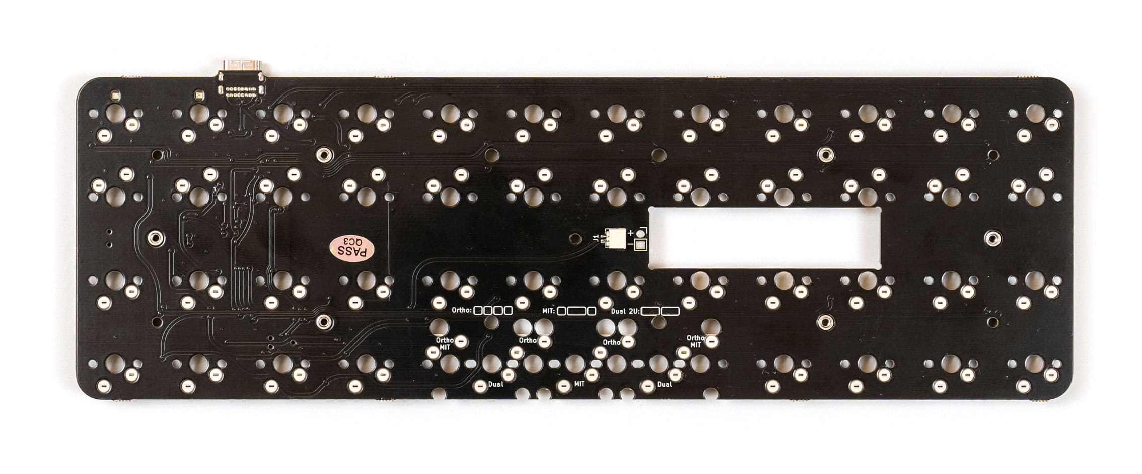 blank-slate-ortholinear-wireless-keyboard-2 Blank Slate - Ortholinear Wireless Keyboard PCB (OLKB Planck case compatible)