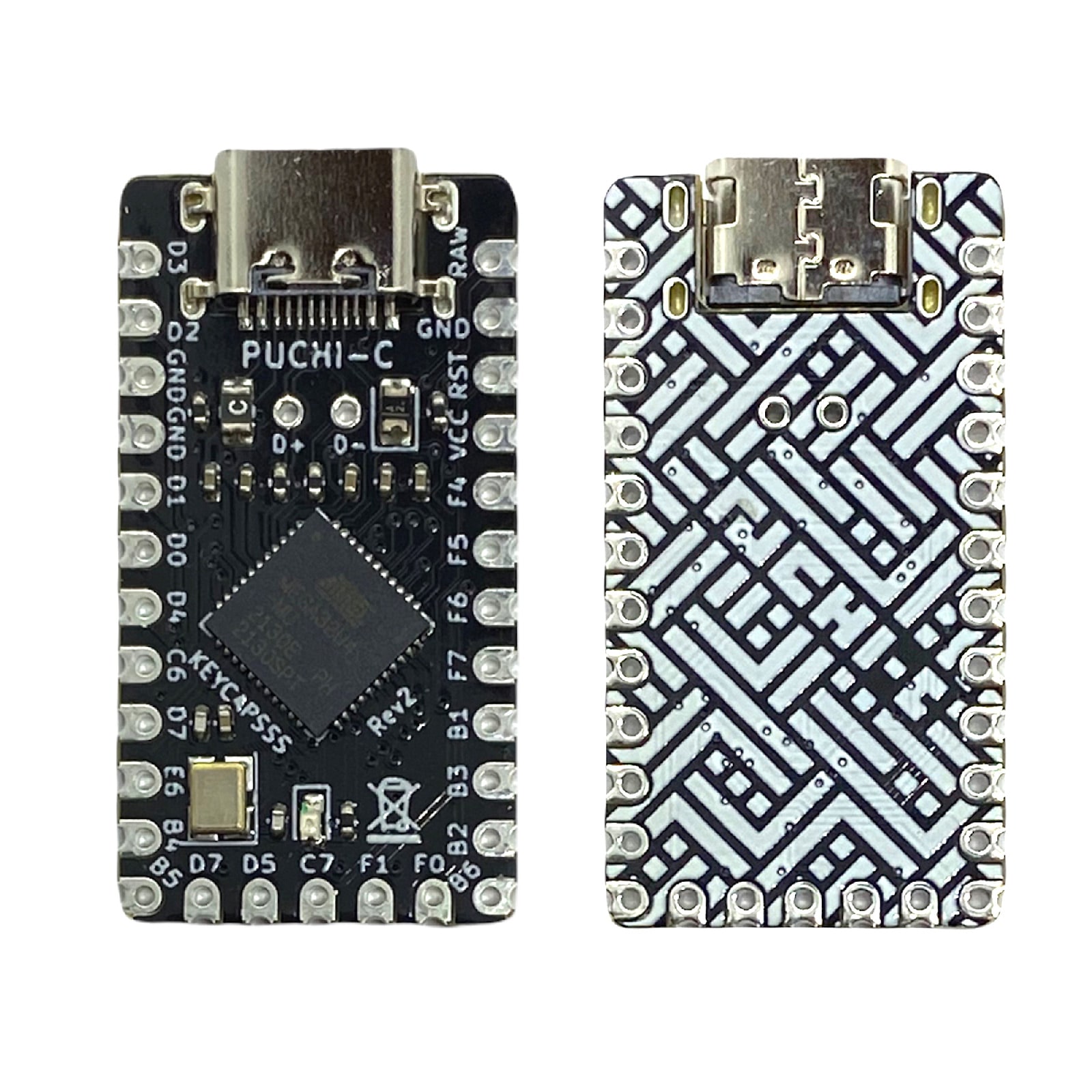 puchi-c-pro-micro-atmega32u4-rev2-1 Puchi-C Rev2 - Pro Micro replacement with USB-C and ATmega32U4