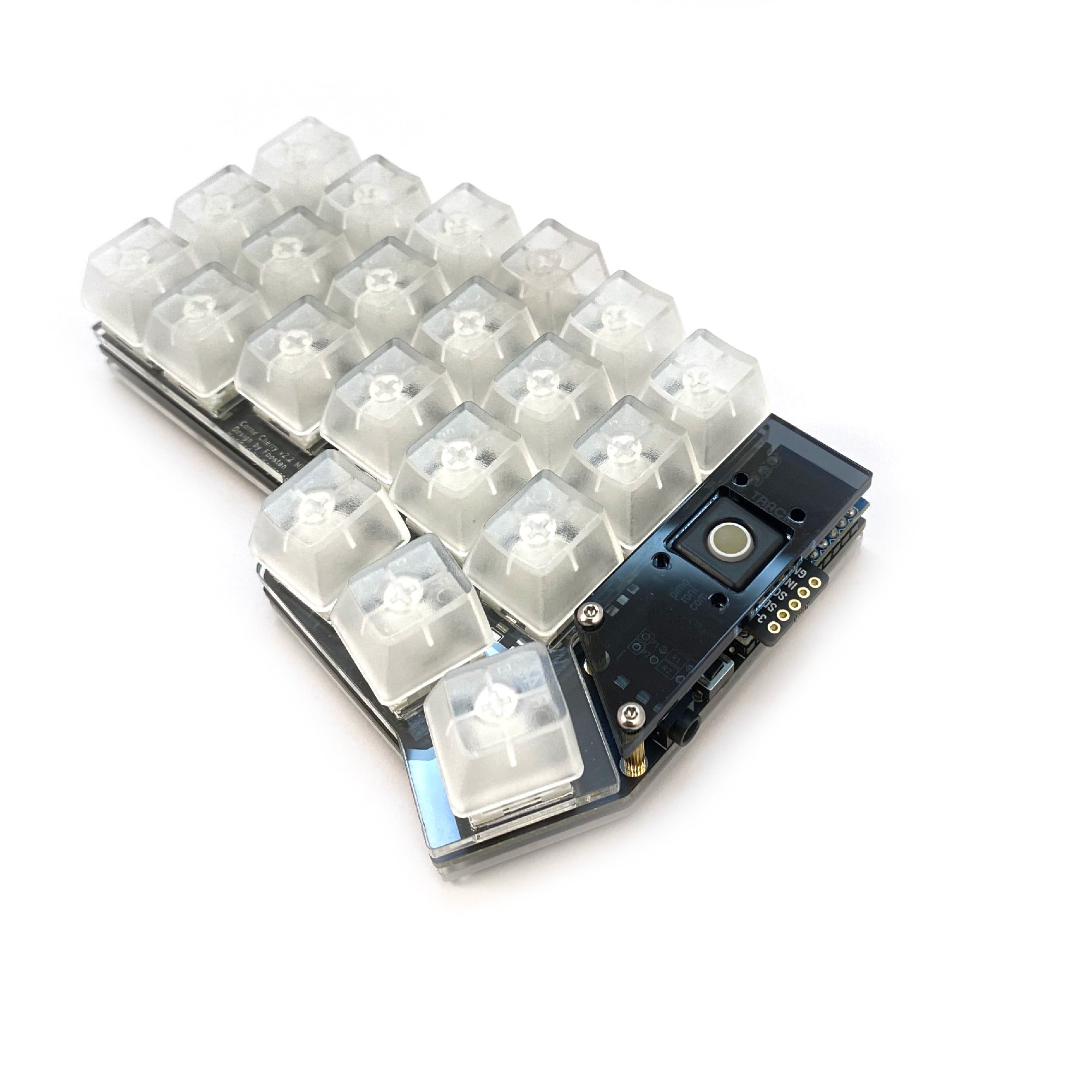 Corne CRKBD Oled Cover Guard Plate Acrylic Pimoroni Trackball Modul