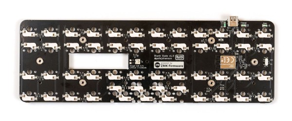 Blank Slate - Ortholinear Wireless Keyboard PCB (OLKB Planck case compatible)