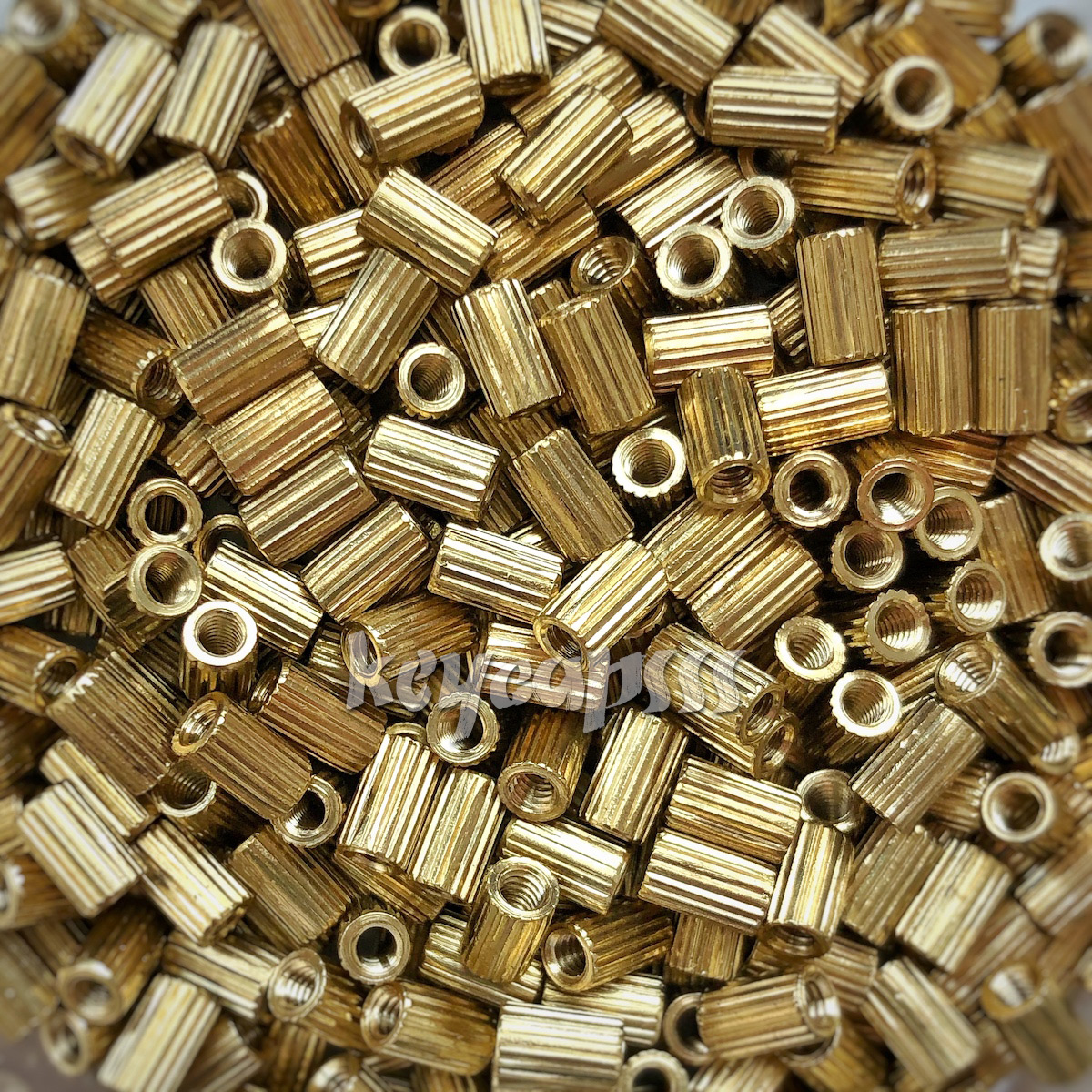 M2 x 4 mm 4 mm Male to Female Cylinder Knurled Brass Spacer Standoff 110pcs 