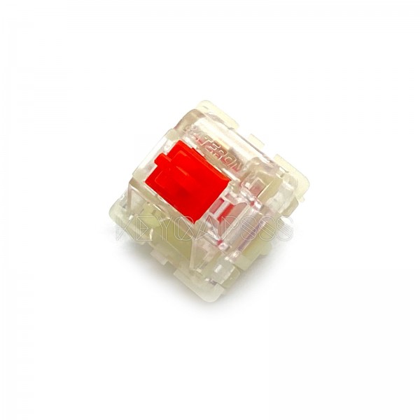 Gateron silent switch brown transparent keyboard red