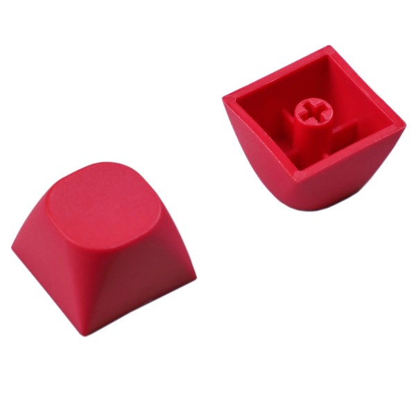 MA Blank PBT 1U Keycaps for MX Switches - Red