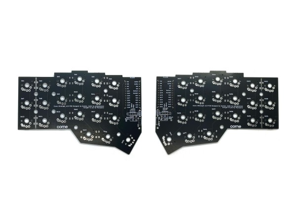 Corne UltraLight Black PCB - top view