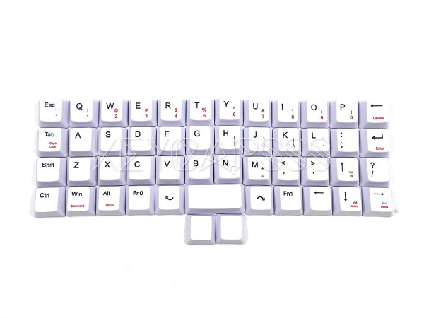 OEM 40% Dye Sub Keycap Set for Ortholinear Keyboards (Planck)
