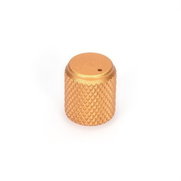 Aluminium Knob for Rotary Encoder with 6mm Flatted Shaft - Gold