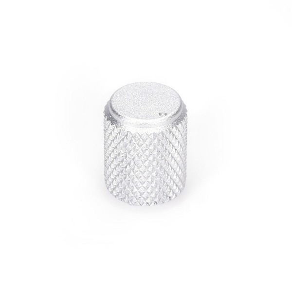Aluminium Knob for Rotary Encoder with 6mm Flatted Shaft - Silver